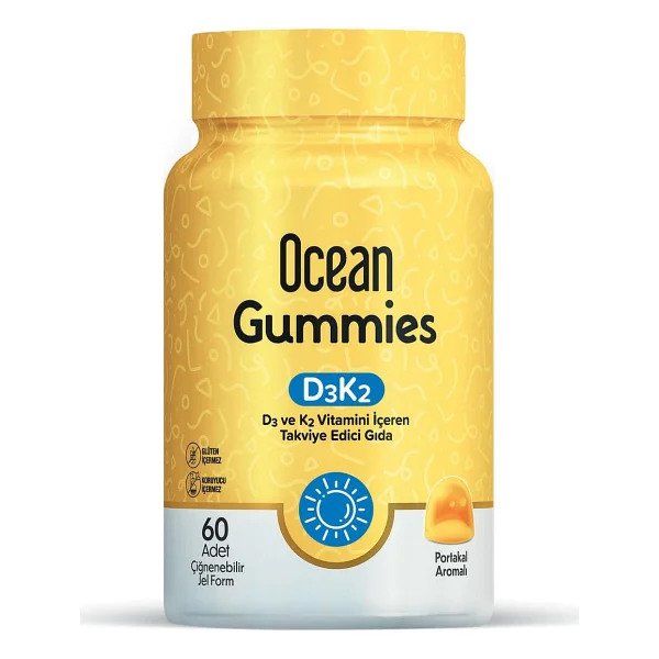 Ocean Gummies D3K2 Vitamin Çiğnenebilir 60 Softgel - Görsel 3