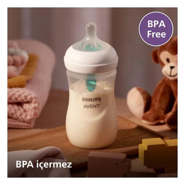 Philips Avent SCY673/01 Natural Response Airfree Valfli Biberon 260 ml - Görsel 7