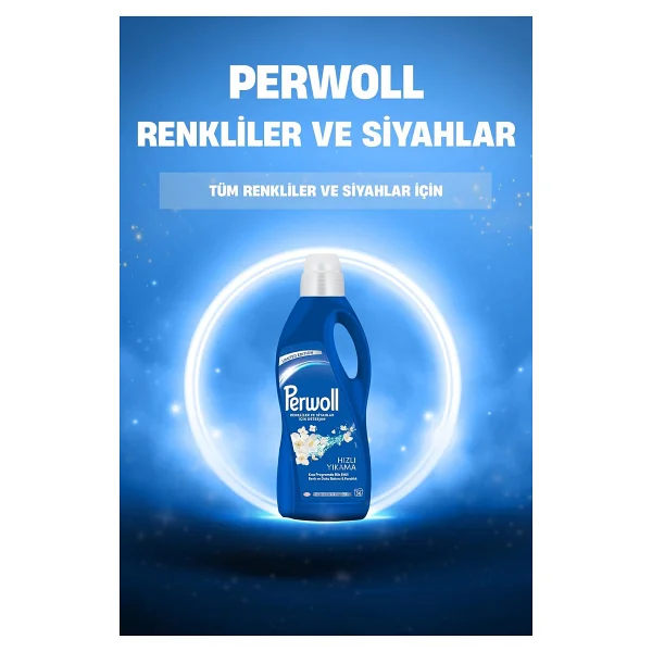 Perwoll Hızlı Yıkama Renkliler ve Siyahlar için Sıvı Deterjan 36 Yıkama 2 lt - Görsel 6