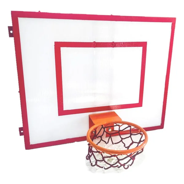 Adelinspor Mini Basketbol Potası 80 x 100 cm 10 mm Beyaz - Görsel 2