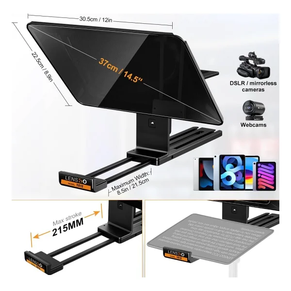 Lensgo Tc12 12.9" Teleprompter - Görsel 2