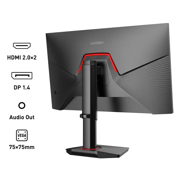 Koorui G2721E 27" 1 ms 2K Pivot IPS 320 Hz Oyuncu Monitörü - Görsel 2