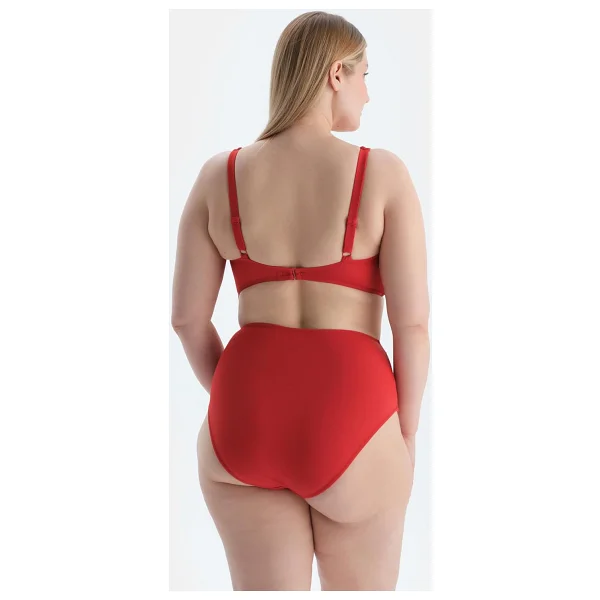 Dagi Kadın Korseli Toparlayıcı Bikini Üst, Örme, Kırmızı, 38 - Görsel 3