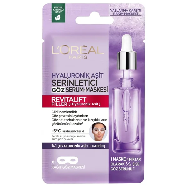 L'oreal Paris Revitalift Filler Serinletici Kağıt Göz Serum Maskesi - Görsel 5
