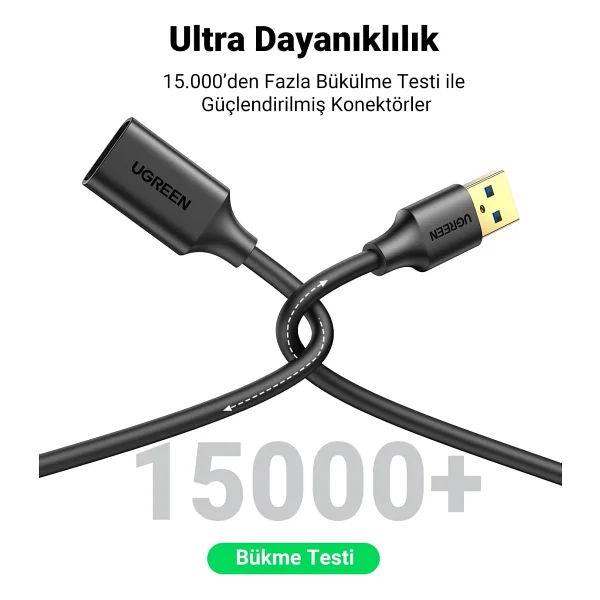 Ugreen 10368 1 M USB 3.0 Uzatma Kablosu - Görsel 5