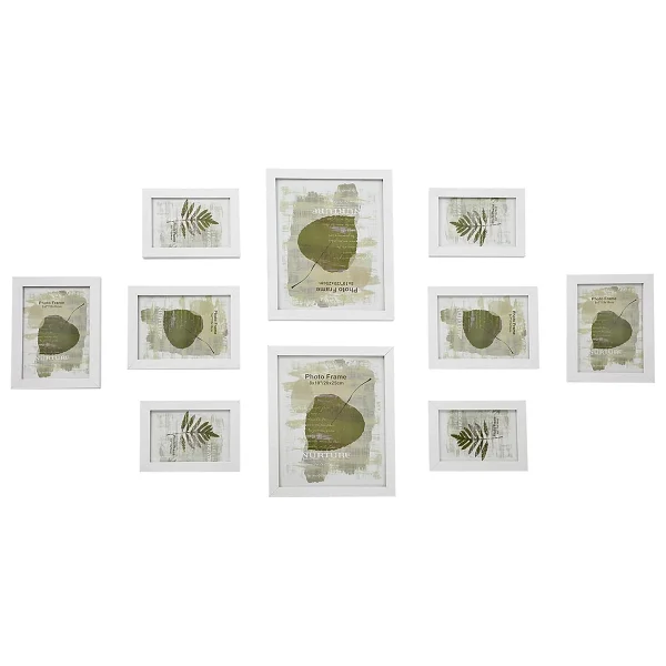 Songmıcs Resim Çerçevesi Seti 10'lu, 20 X 25 Cm Boyutunda 2 Fotoğraf, 13 X 18 Cm Boyutunda 4 Fotoğraf, 10 X 15 Cm Boyutunda 4 Fotoğraf, Siyah - Görsel 8