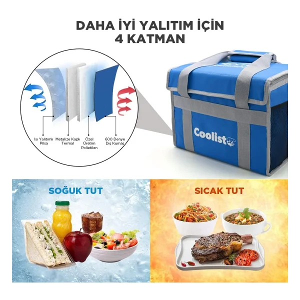 Coolist Cl36b Mavi 36 Lt Katlanabilir Termos Çanta - Görsel 10