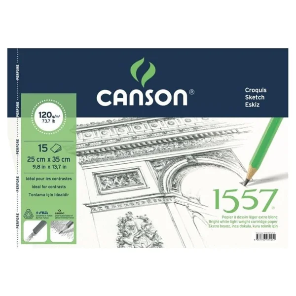 Canson 1557 35x50 120 Gr 15 Yaprak Eskiz Defteri - Görsel 2