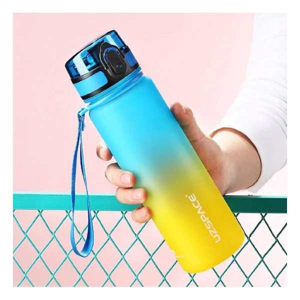 Uzspace 3026-4 Çift Renk Turuncu-Mor 500 Ml Motivasyon Matarası - Görsel 7