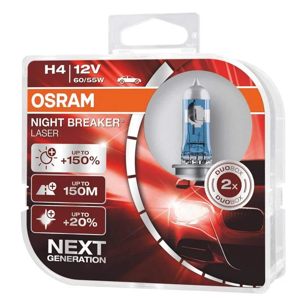 Osram Night Breaker Laser H4 64193nl 55 W 2'li Oto Ampul - Görsel 3