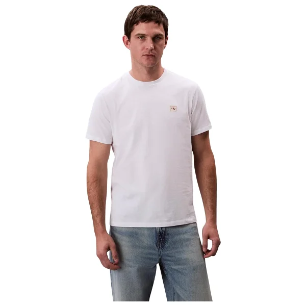 Calvin Klein Badge 30S Jersey Classic LV04RC272G Kısa Kollu Bisiklet Yaka Erkek Tişört - Görsel 8