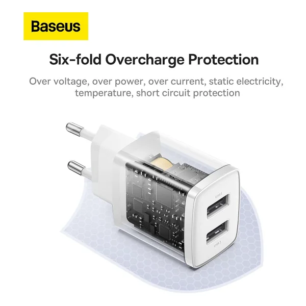 Baseus Compact 10.5 W Hızlı Şarj Adaptörü - Görsel 10