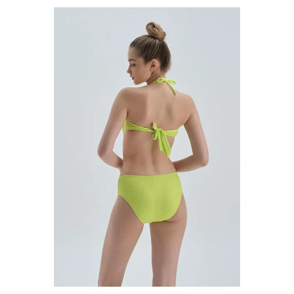 Dagi Kadın Halter Yaka Bikini Üst, Örme, Fıstık Yeşili, 34 - Görsel 2