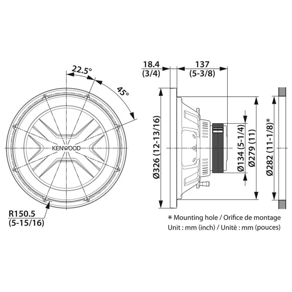 Kenwood Kfc-Ps3017w 2000 W 30 Cm Subwoofer Oto Hoparlör - Görsel 4