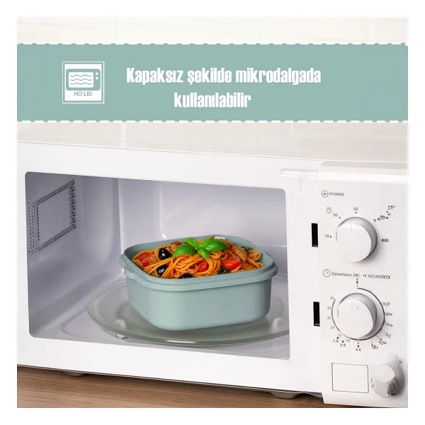 Porsima 5317 Kilitli Kare 3'lü Saklama Kabı - Görsel 6