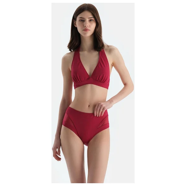 Dagi Kadın Üçgen Geniş Bikini Üst, Örme, Bordo, 38 - Görsel 4