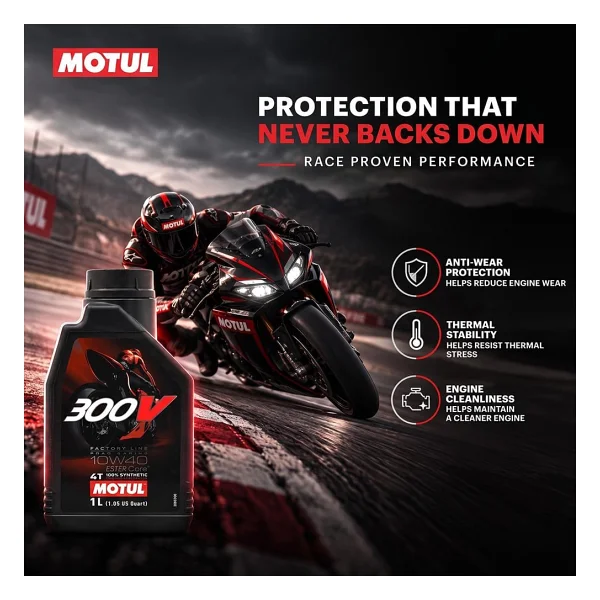 Motul 300v Factory Line Road 10w-40 4t 1 Lt Motosiklet Yağı - Görsel 4