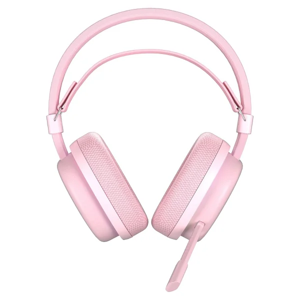 Aula G7 Pembe RGB Kablolu/Kablosuz Kulak Üstü Oyuncu Kulaklığı - Görsel 7