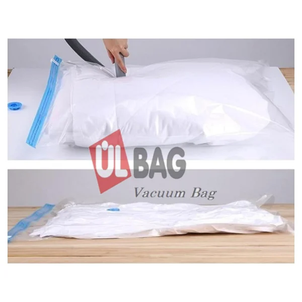 Ülbag (3 Adet) Büyük Boy (90 cm x 120 cm) Yorgan,Battaniye Baza Altı İçin Vakumlu Poşet - Vakumlu Hurç - Vakumlu Torba - Görsel 3