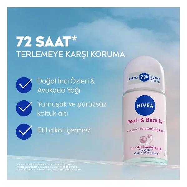 Nivea Pearl & Beauty 50 Ml Kadın Roll-On - Görsel 3