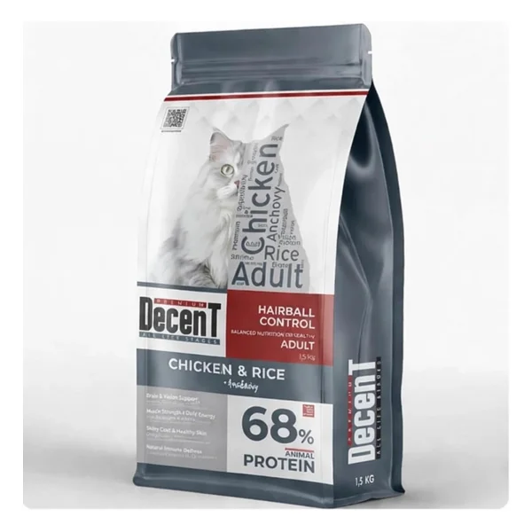 Decent Tuklu Yetişkin Kedi Sı 1,5 Kg Control Tuk & Pirinç Yetişkin Kedi Sı - Görsel 6