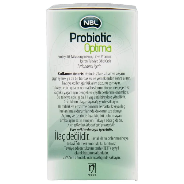 NBL Probiotic Optima 30 Tablet - Görsel 3