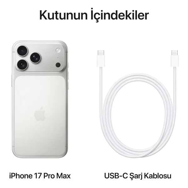 iPhone 17 Pro Max 256 GB Gümüş - Görsel 6