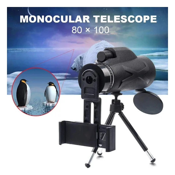 Triline 80x Dürbün Zoom Tek Göz Monoküler HD El Teleskobu - Görsel 4