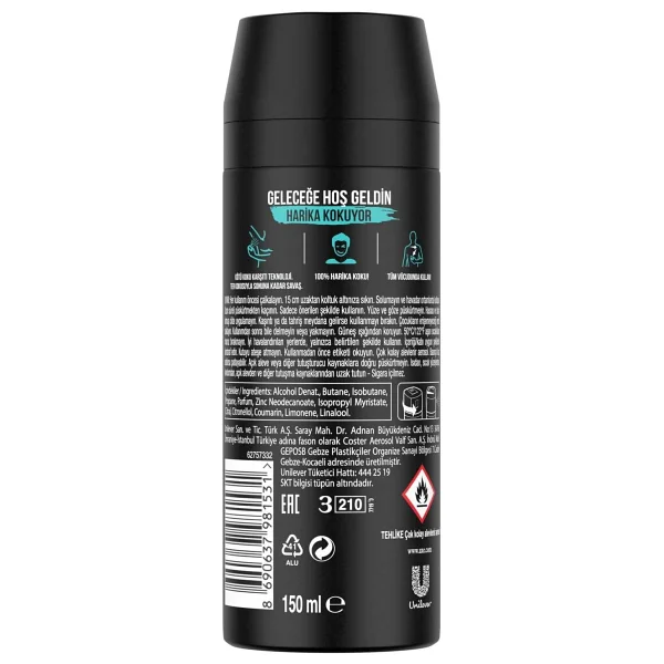 Axe Apollo 150 ml Erkek Deodorant - Görsel 9