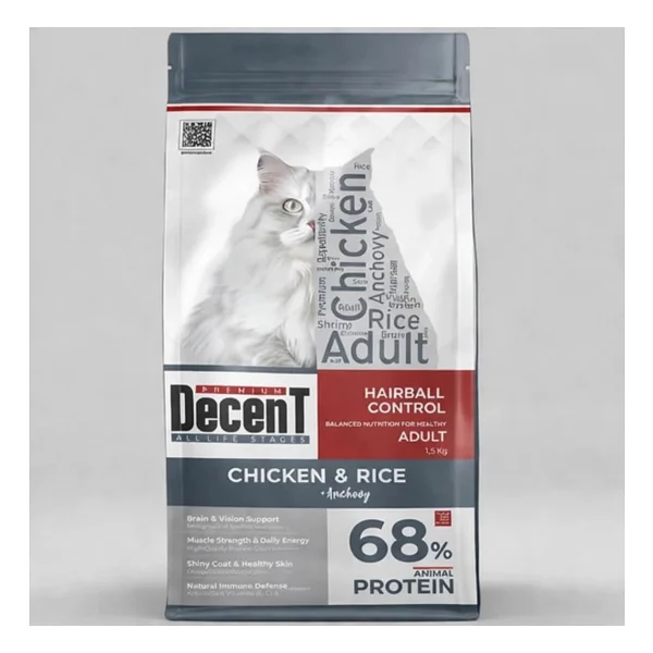 Decent Tuklu Yetişkin Kedi Sı 1,5 Kg Control Tuk & Pirinç Yetişkin Kedi Sı - Görsel 5