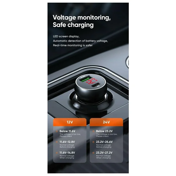 Mcdodo CC-7030 45 W USB Type-C Araç Şarj Aleti - Görsel 2