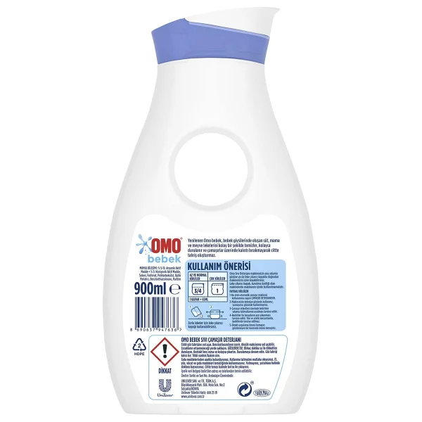 Omo Bebek Hassas Ciltler için Sıvı Deterjan 900 ml - Görsel 9