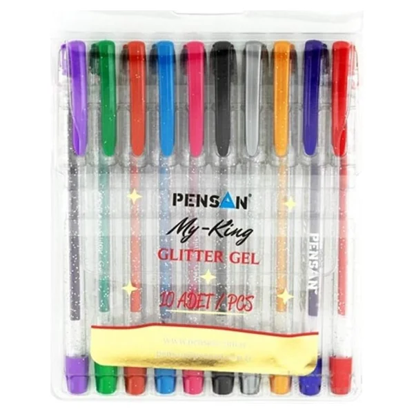 Pensan My King 6 Renk Simli Jel Kalem - Görsel 2