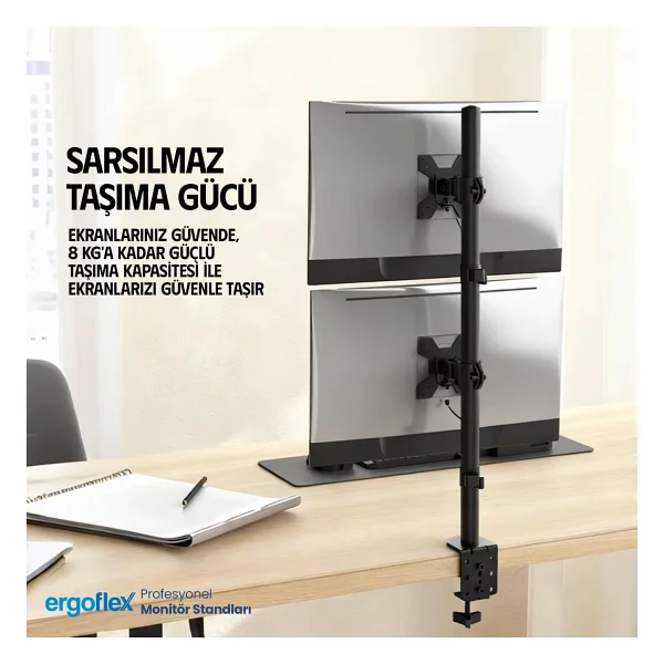 Ergoflex Ef63 13-32 İnç İki Kollu Monitör Standı - Görsel 5