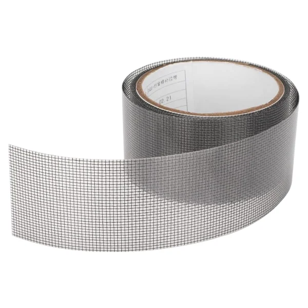 Yapışkanlı Sineklik Tülü Tamir Bandı Yırtık Kopmuş Delik Fiber Tül Yapıştırma Siyah 48 Mm X 2 Metre - Görsel 8