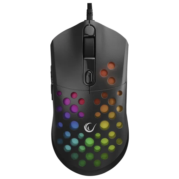 Rampage Smx-R66 Rocket Siyah RGB Makrolu Ergonomik Optik Kablolu Oyuncu Mouse - Görsel 2