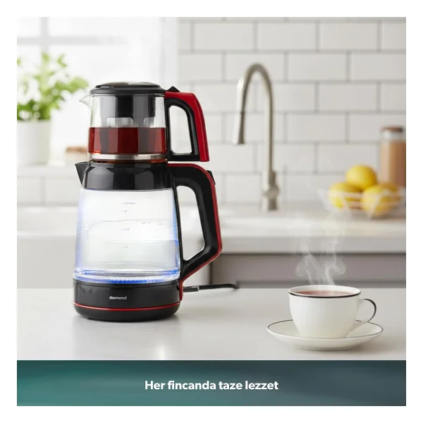 Homend Infinity 1764H 1900 W Cam Çay Makinesi - Görsel 7