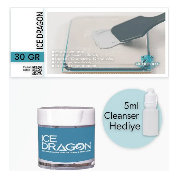Pullsar Ice Dragon 30gr Yüksek Performans Thermal/Termal Macun - Görsel 4