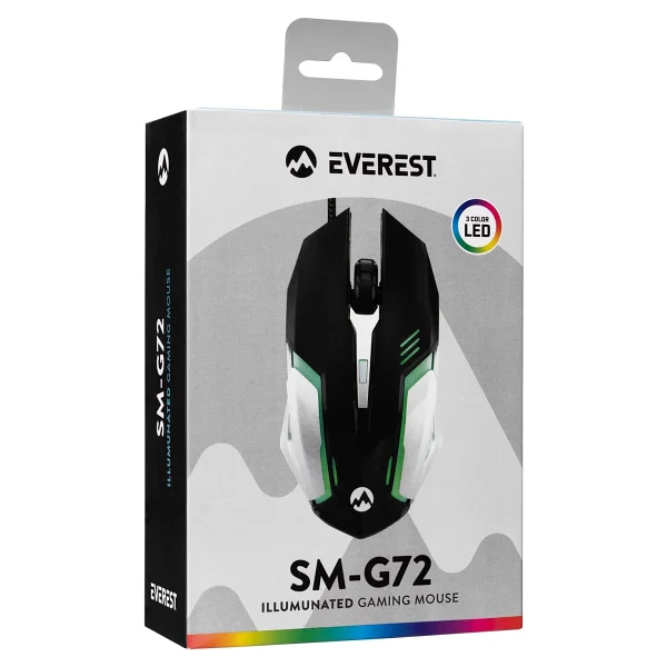 Everest SM-G72 Optik Kablolu Oyuncu Mouse - Görsel 8