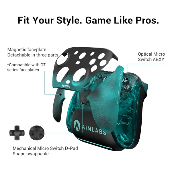 Gamesir G7 Pro 8K PC Aimlabs Edition Kablolu/Kablosuz Oyun Kolu - Görsel 5