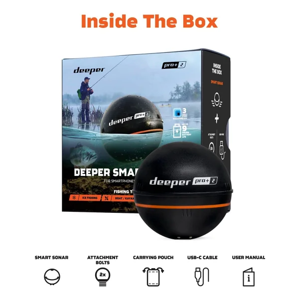Deeper Smart Sonar Chırp+2 Gps Balık Bulucu - Görsel 8