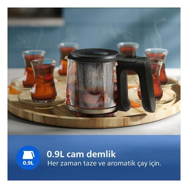 Philips 5000 Serisi Hd7360/00 1900 W Cam Çay Makinesi - Görsel 3