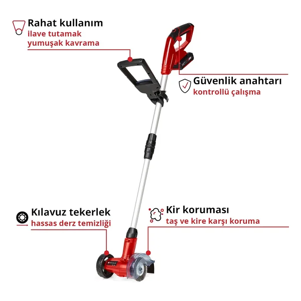 Einhell Gc-Cc 18 Li Kit 1x2,0 Ah Akülü Derz Temizleme Makinesi - 3424051 - Görsel 3