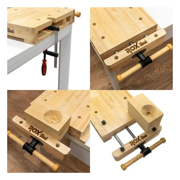 Rox Wood 0274 Tezgah Üzeri Mengeneli Ahşap Çalışma Tezgahı - Görsel 5