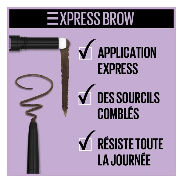 Maybelline Express Brow Duo 01 Açık Ton Çift Taraflı Kaş Kalemi Ve Farı - Görsel 6