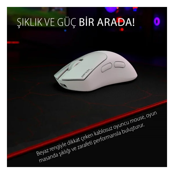 Inca Empousa Img-329mx RGB Şarjlı Kablolu/Kablosuz Lazer Oyuncu Mouse - Görsel 6