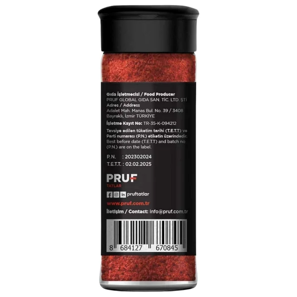 Pruf Tatlı Toz Kırmızı Biber 40 gr - Görsel 2