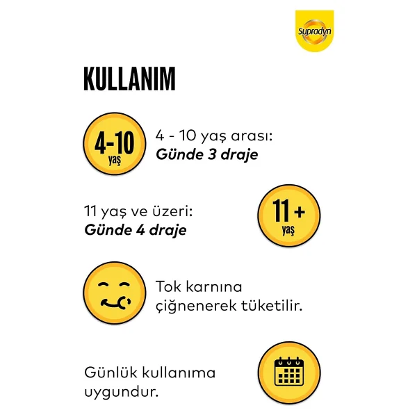 Supradyn Kids Multivitamin 60 Tablet - Görsel 4