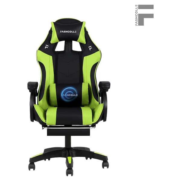 Fashcolle Dynamic Yeşil-Siyah Masajlı Oyuncu Koltuğu - Görsel 4