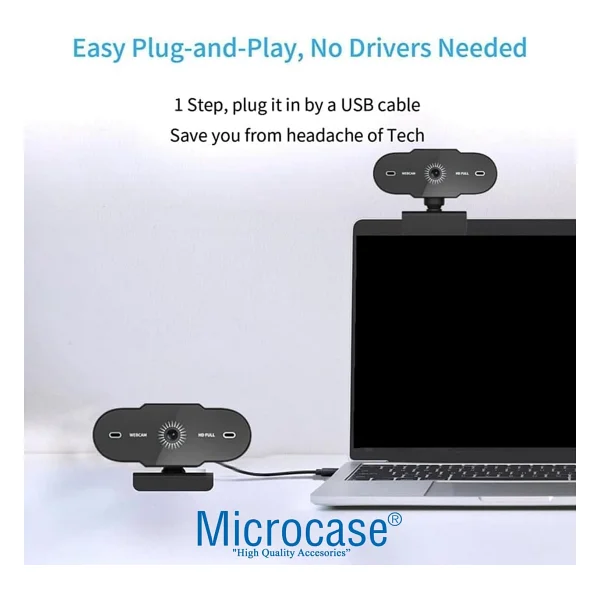 Microcase Al5149 Full HD Mikrofonlu Webcam - Görsel 7